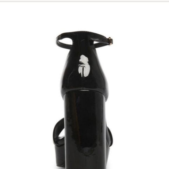 Madden Girl Omega Black Heel Dress Sandals sz 9 - Picture 4 of 7